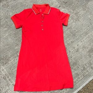 GG blue golf Red Polo Dress
